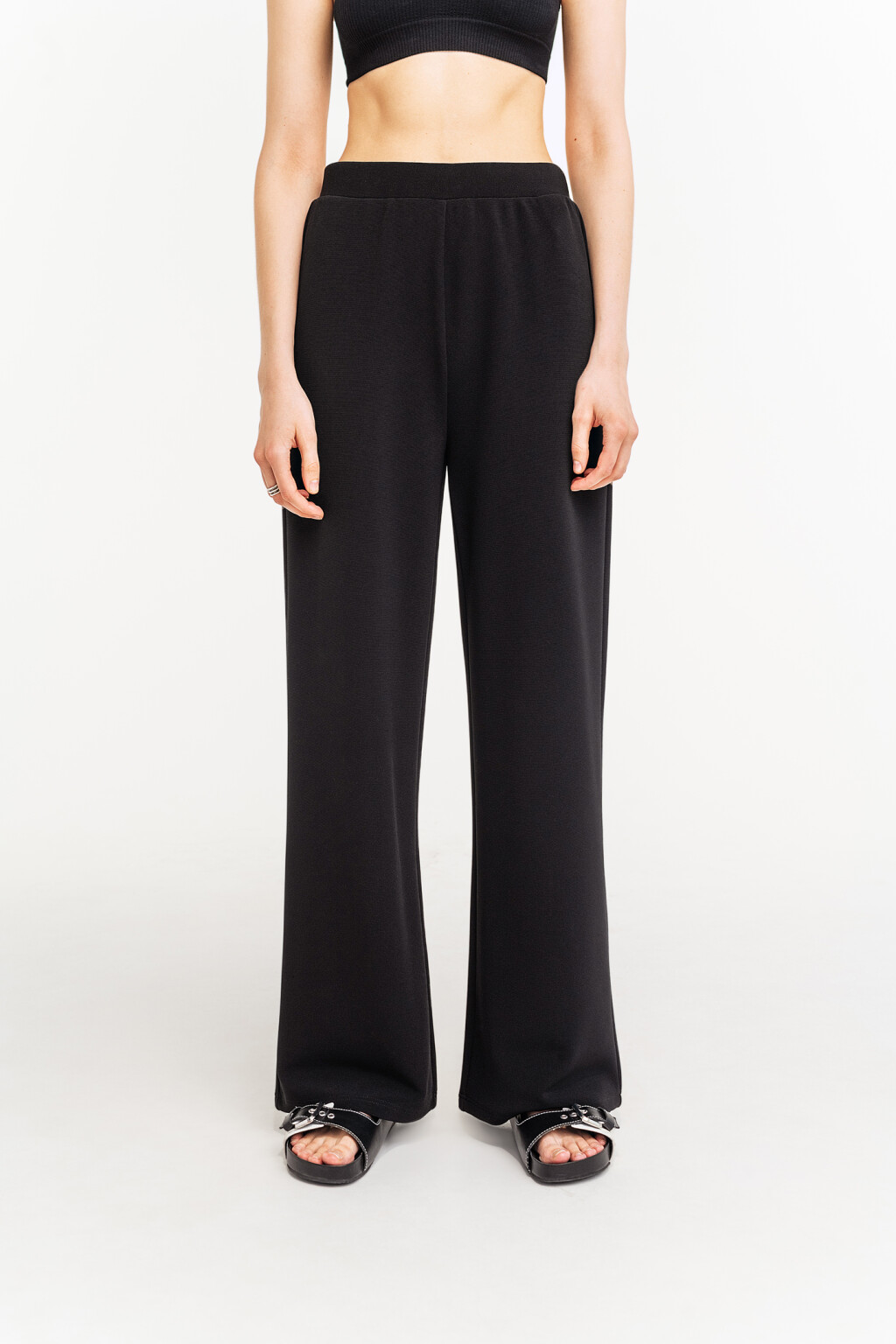 брюки женские - цвет черный - 2