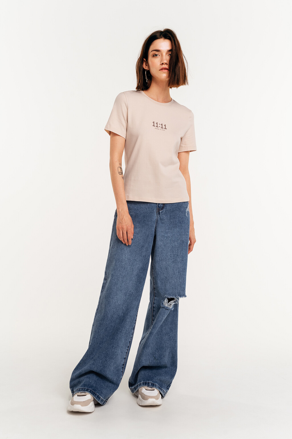 футболка женская - цвет бежевый - 2