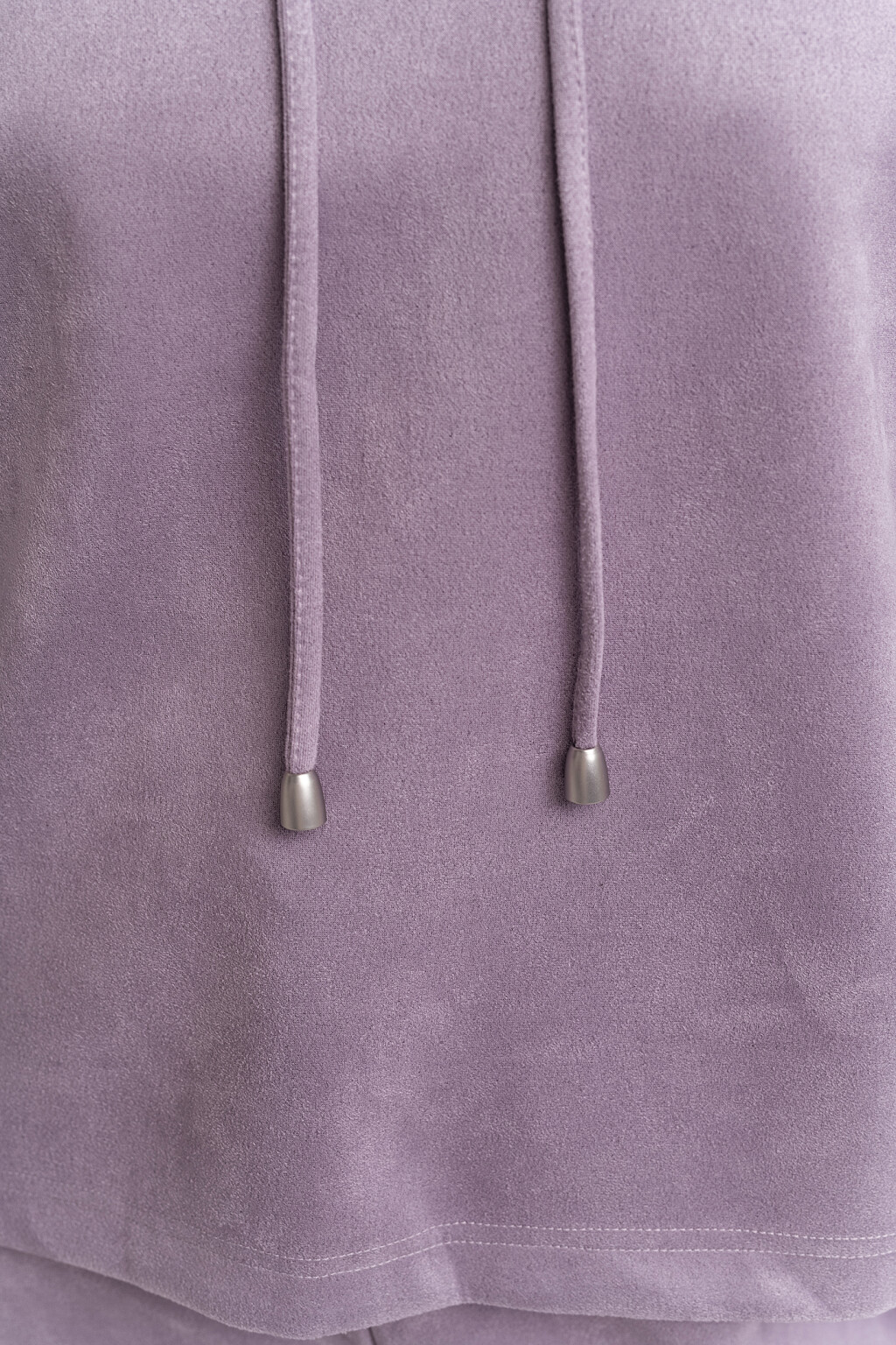 Худи oversize из искусственной замши - цвет сиреневый - 5
