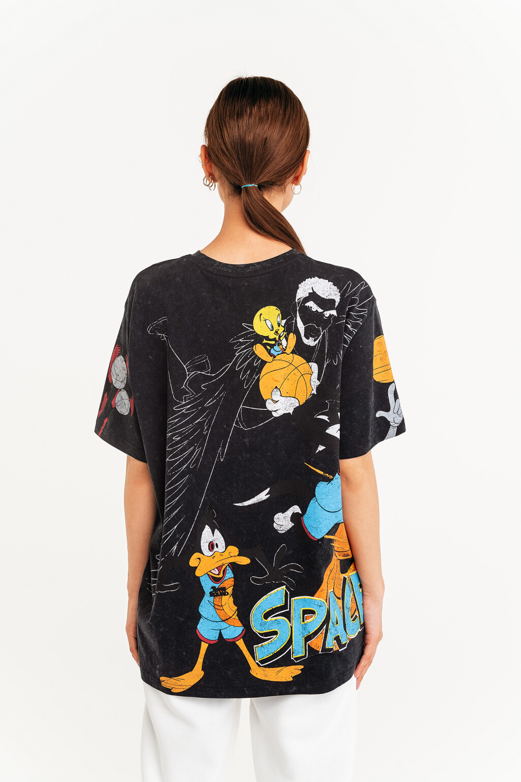 футболка женская - цвет черный - 4