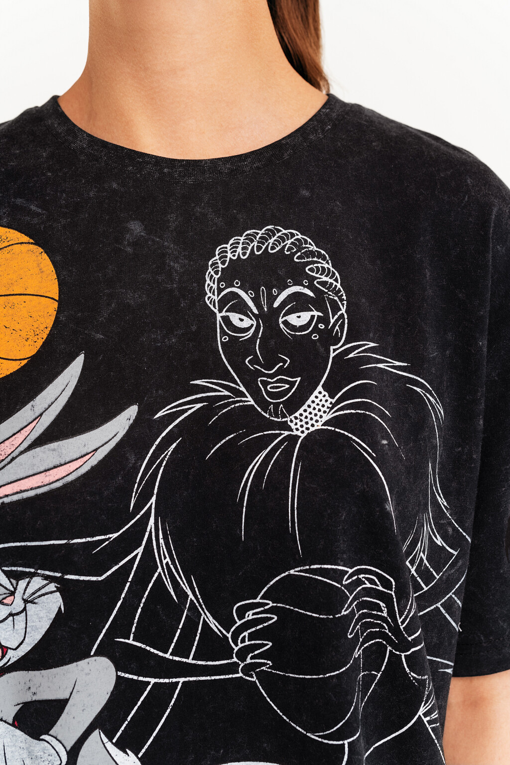 футболка женская - цвет черный - 5