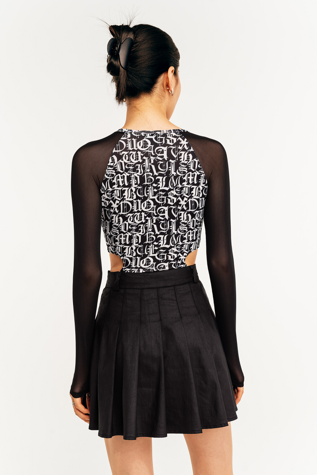 блузка (боди) женская - цвет белый - 4