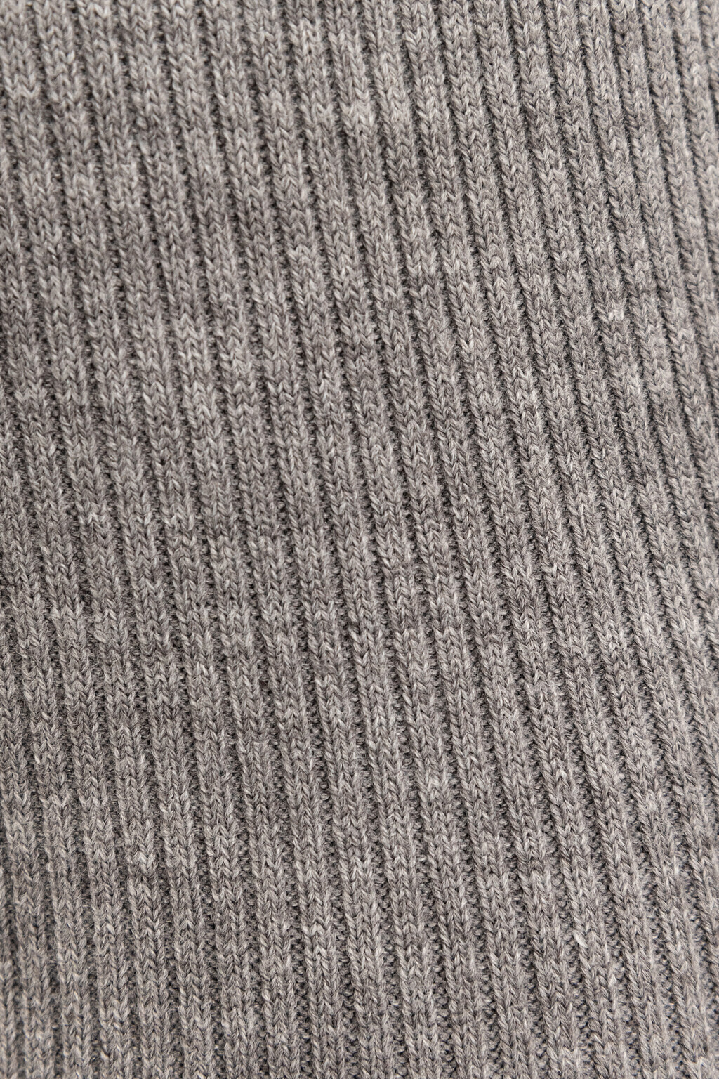 Брюки вязаные в рубчик - цвет серый - 6