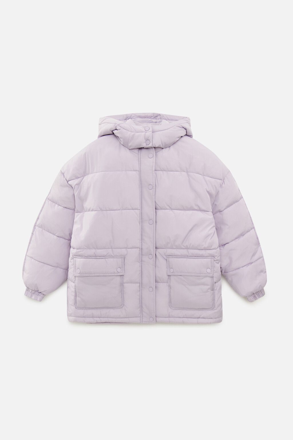 Пуховик oversize с капюшоном - цвет сиреневый - 9
