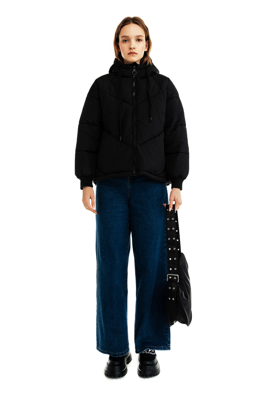 куртка женская - цвет черный - 3