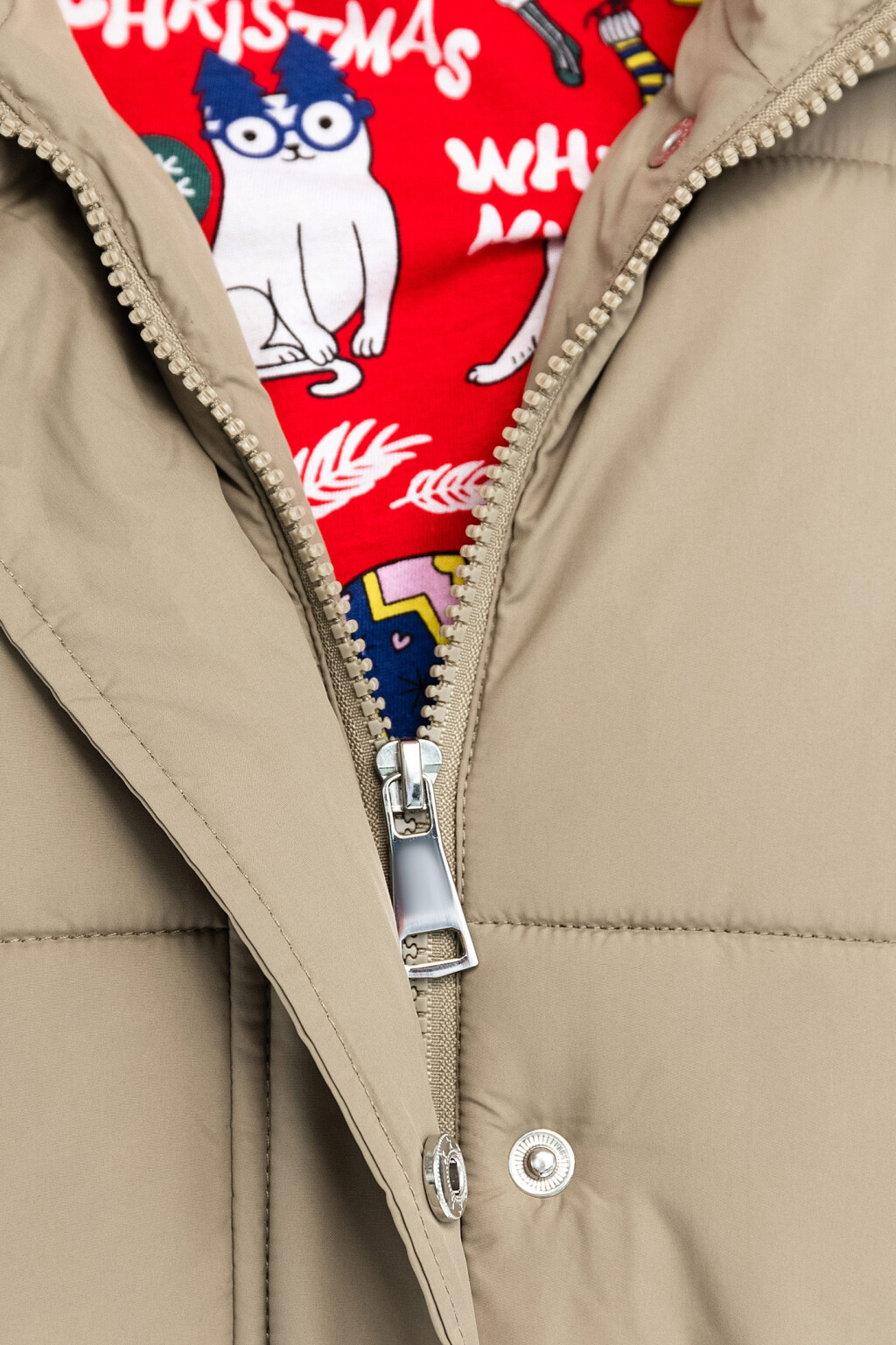 Куртка стеганая удлиненная - цвет зеленый - 4