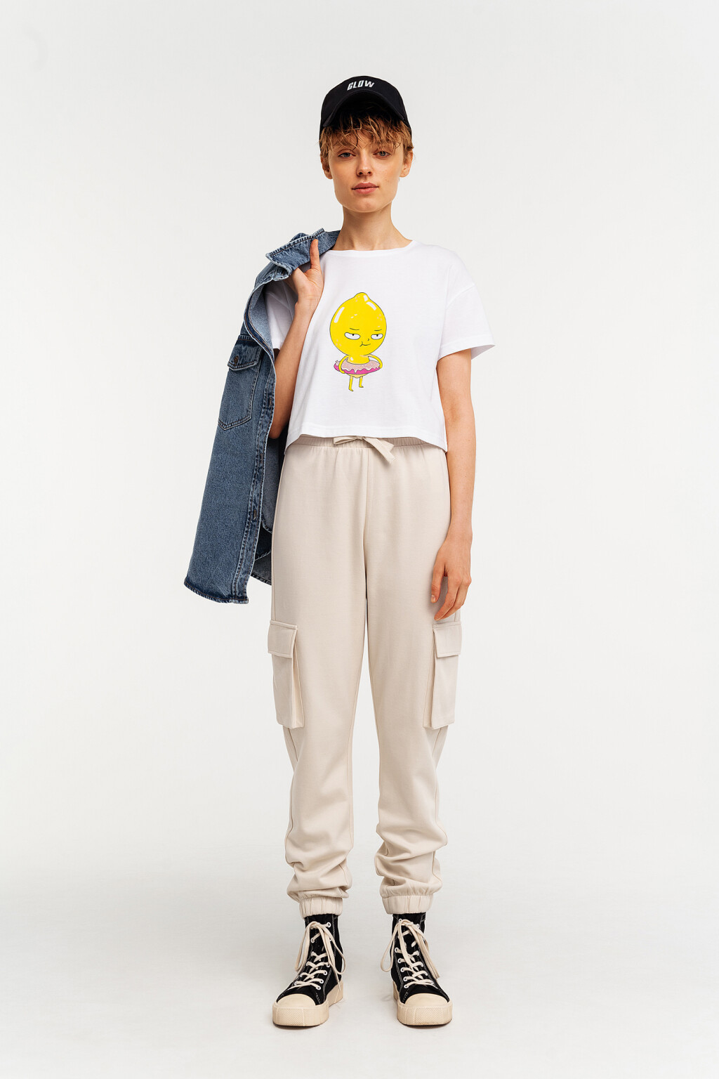 брюки карго хлопковые - цвет бежевый - 1