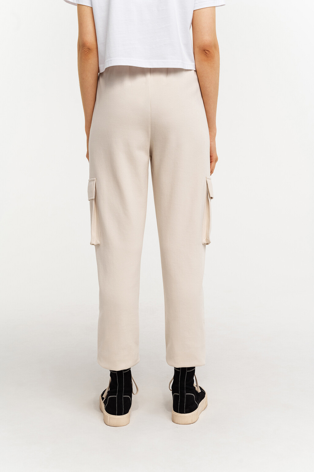 брюки карго хлопковые - цвет бежевый - 4