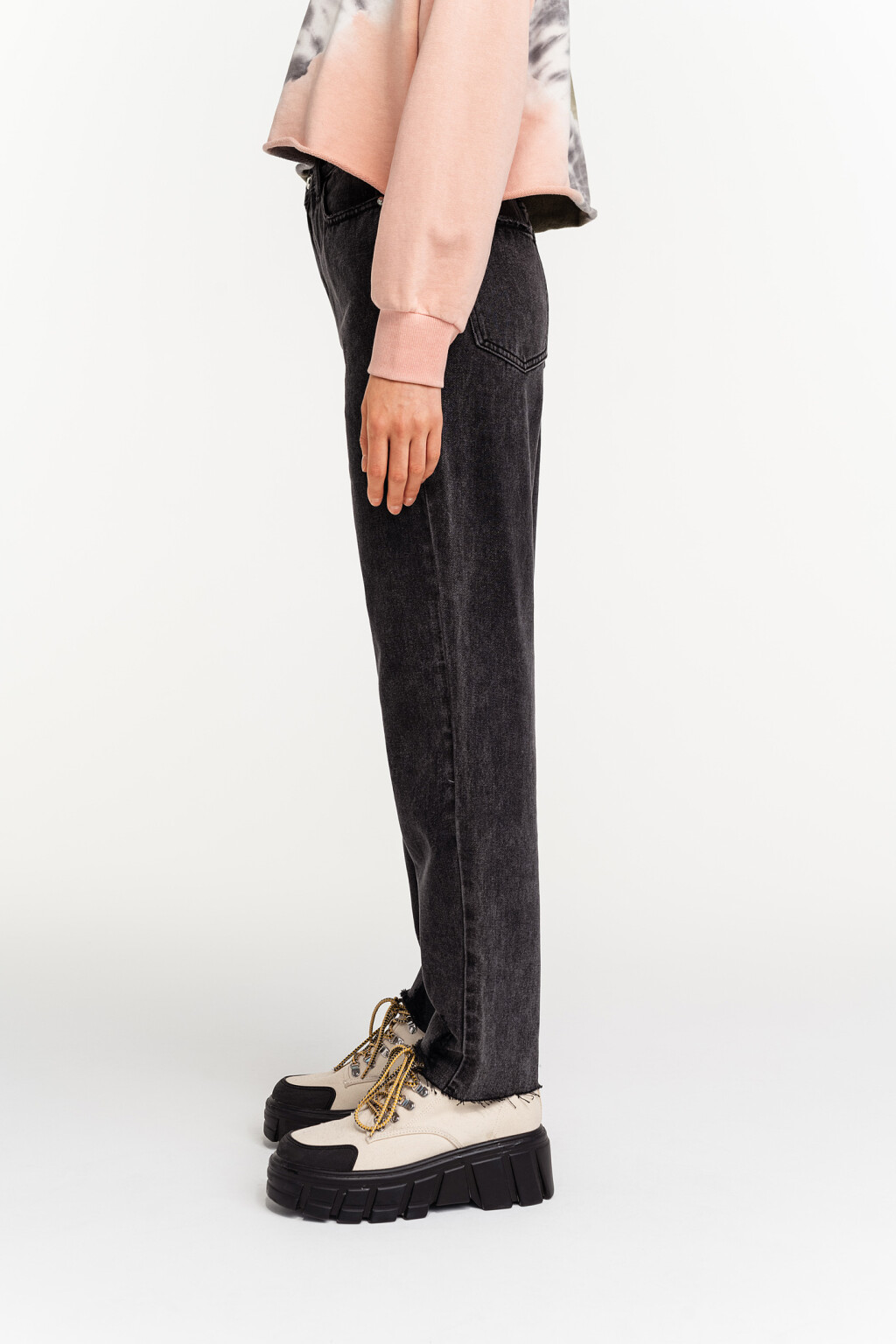 брюки джинсовые женские - цвет черный - 3