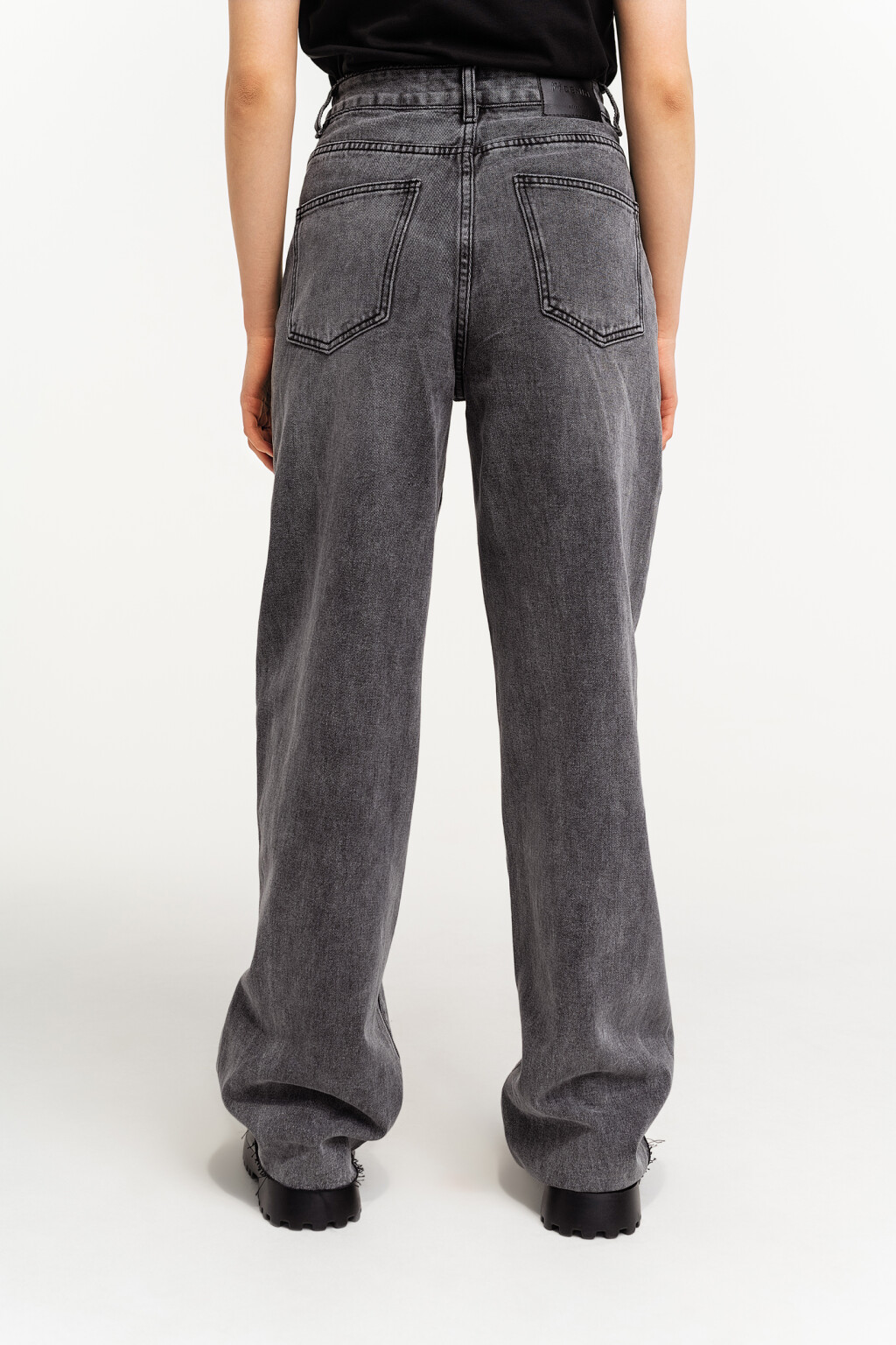 брюки джинсовые женские - цвет черный - 4