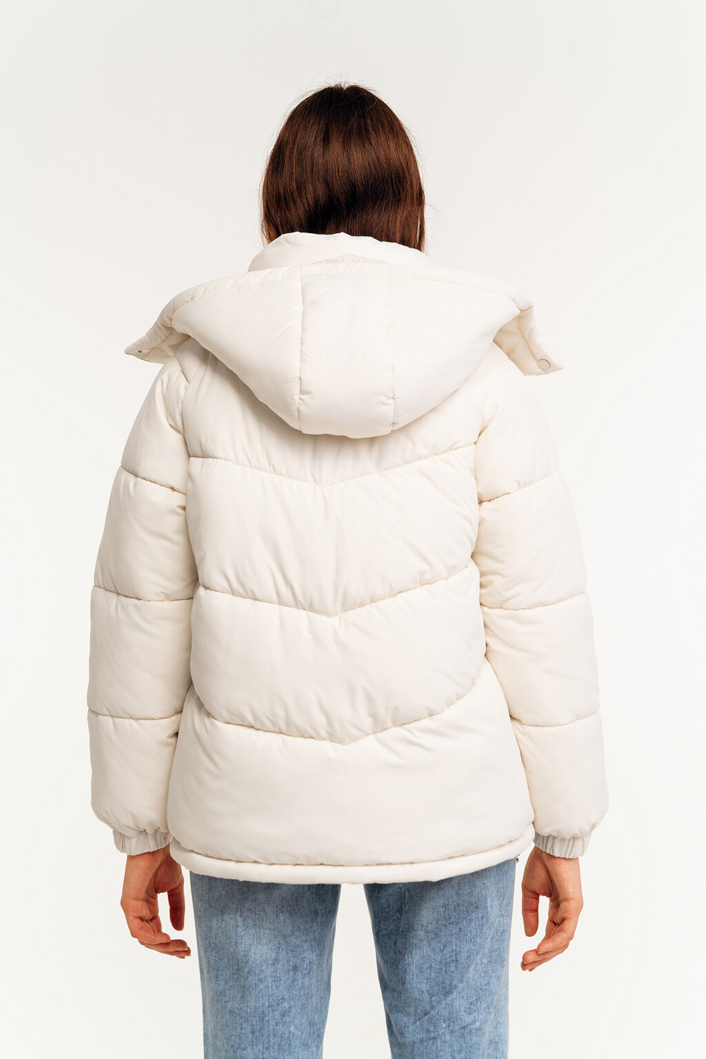 Куртка утепленная с капюшоном - цвет бежевый - 4