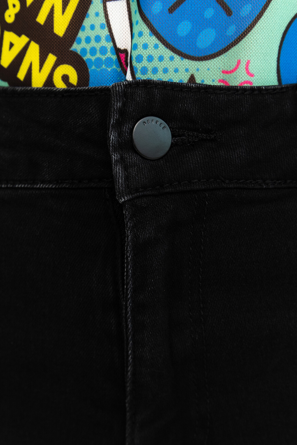 брюки джинсовые женские - цвет черный - 7