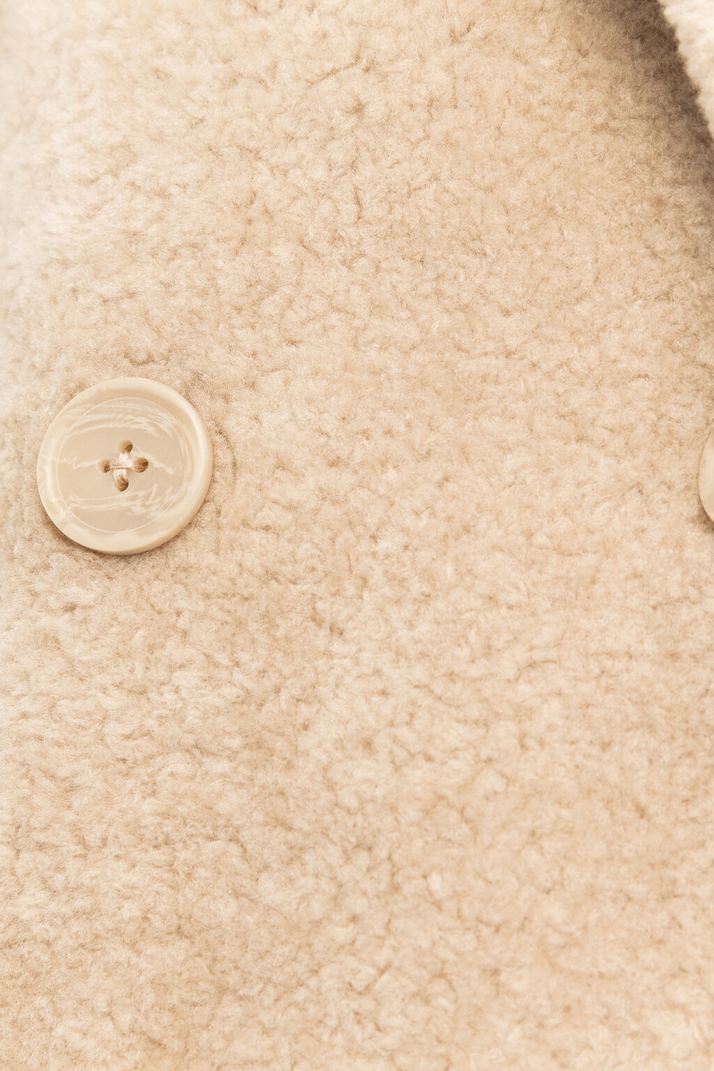 Шуба oversize из искусственного меха - цвет бежевый - 6