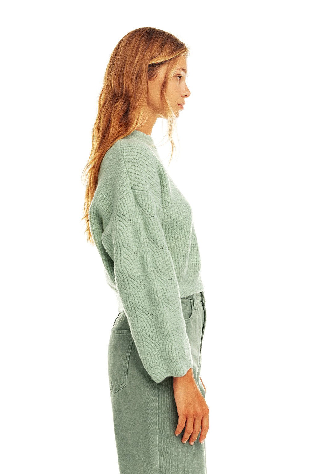 джемпер женский - цвет зеленый - 4