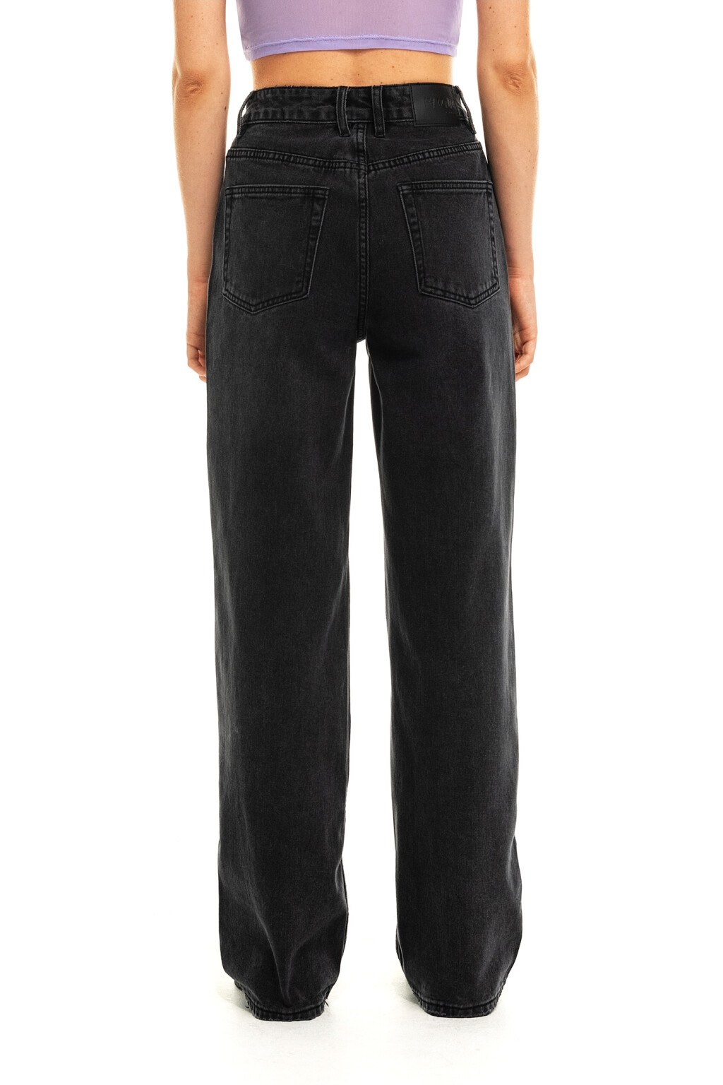 брюки джинсовые женские - цвет черный - 2