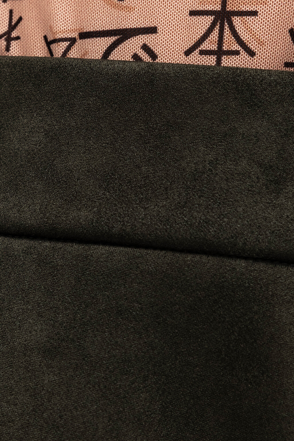 Юбка клеш из искусственной замши - цвет зеленый - 2