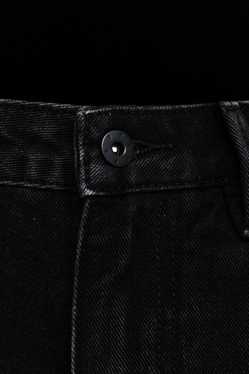 Джинсы wide leg с высокой посадкой - цвет черный - 4