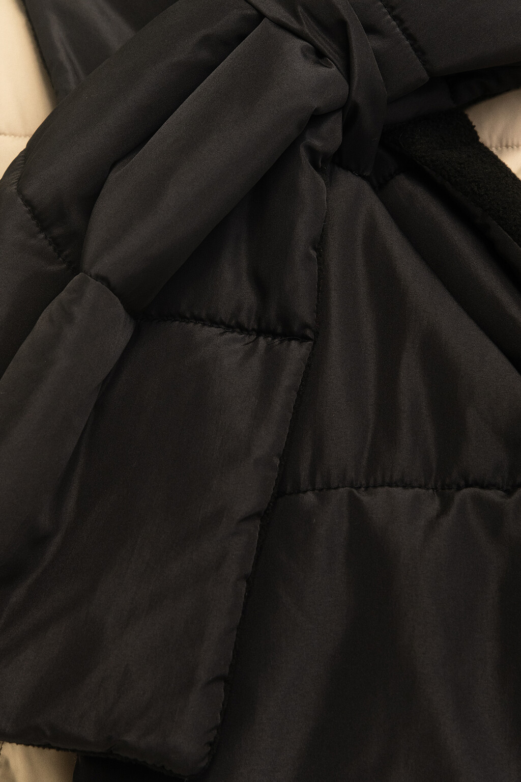 Шарф стеганый утепленный - цвет черный - 3