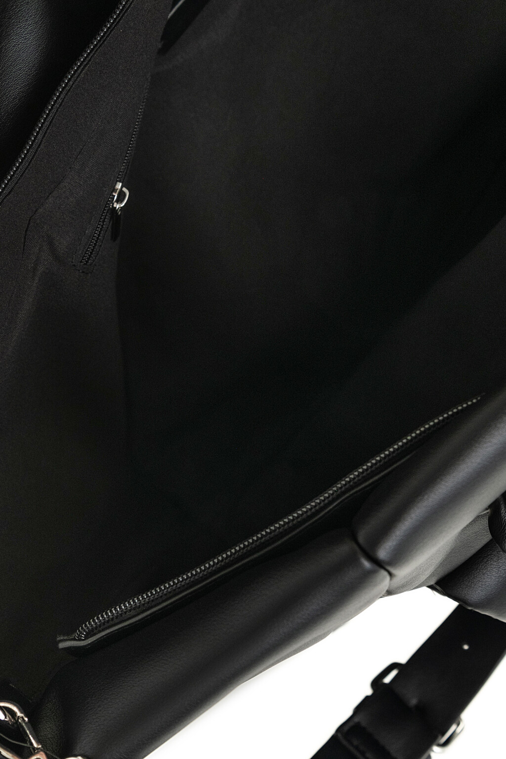 Сумка-тоут из искусственной кожи - цвет черный - 1