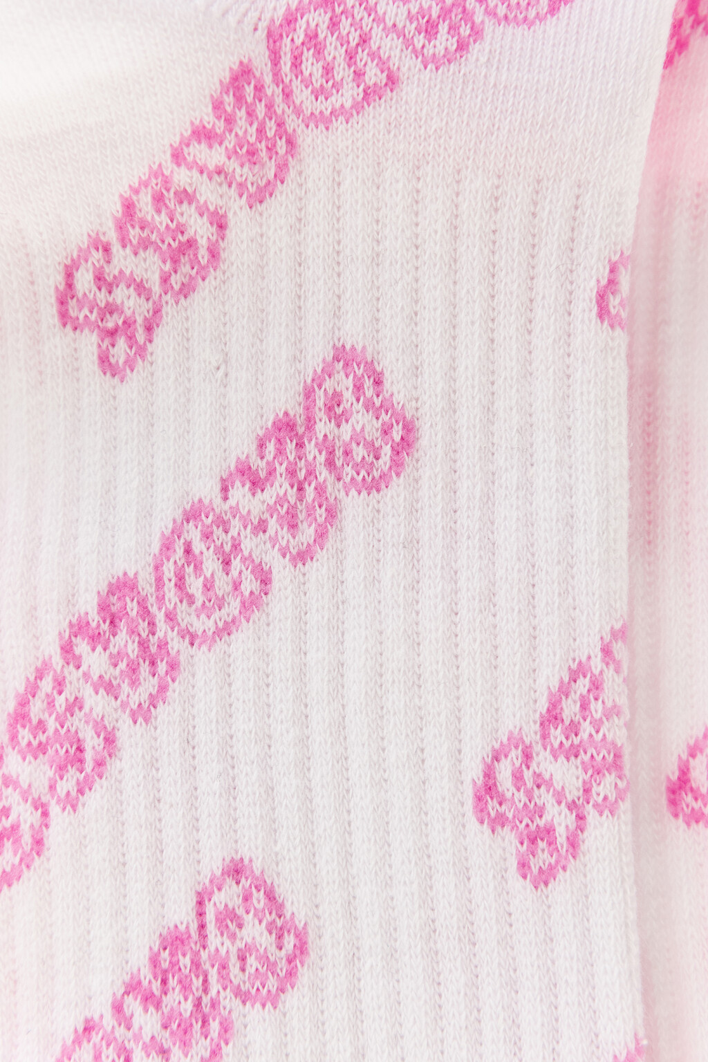 Носки хлопковые с надписями - цвет белый - 2