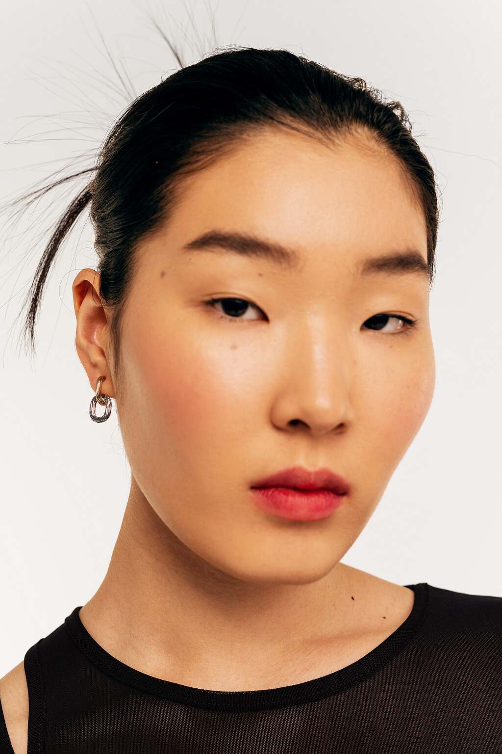 серьги женские - цвет серый - 3