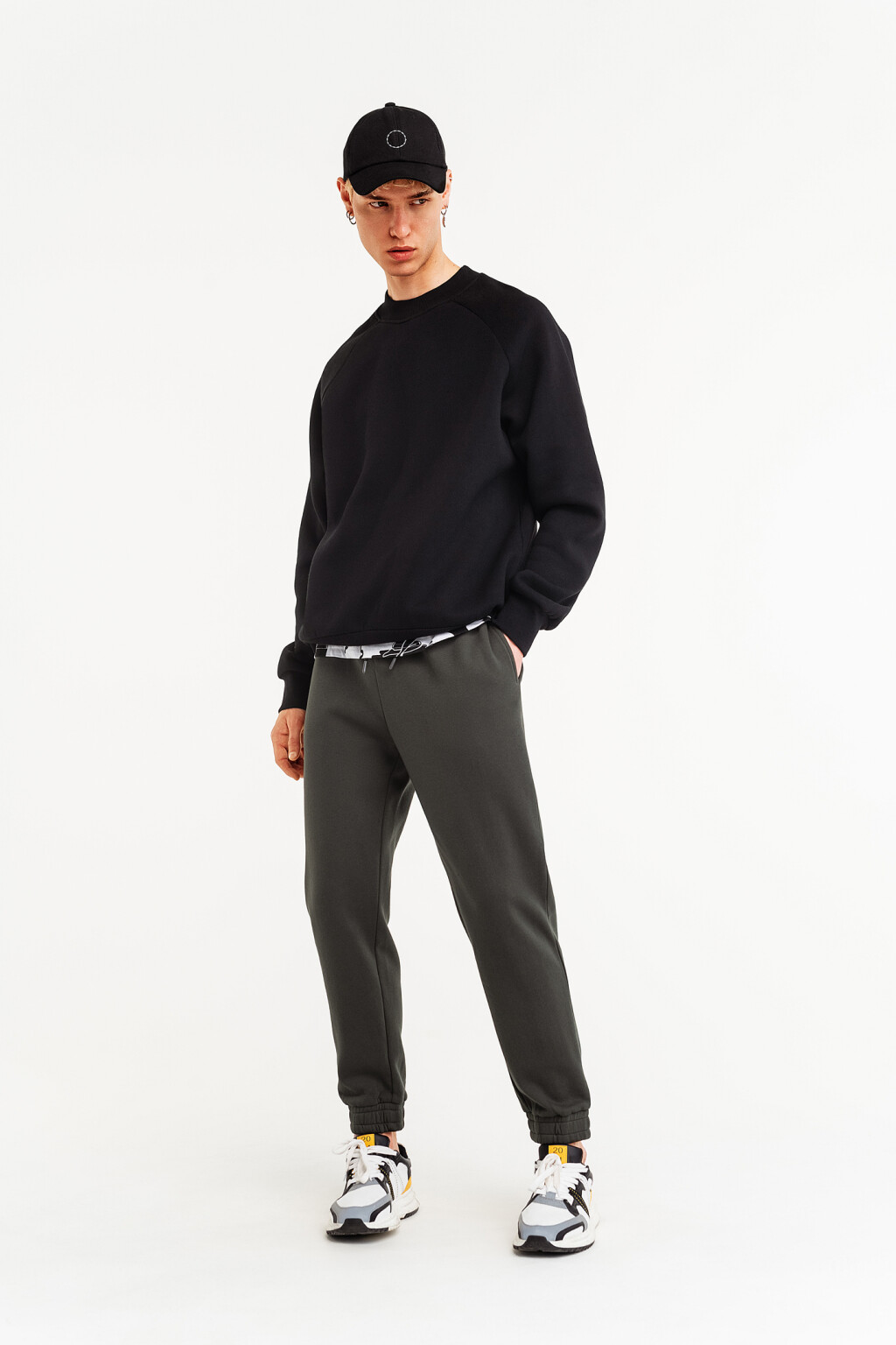 джемпер мужской - цвет черный - 1