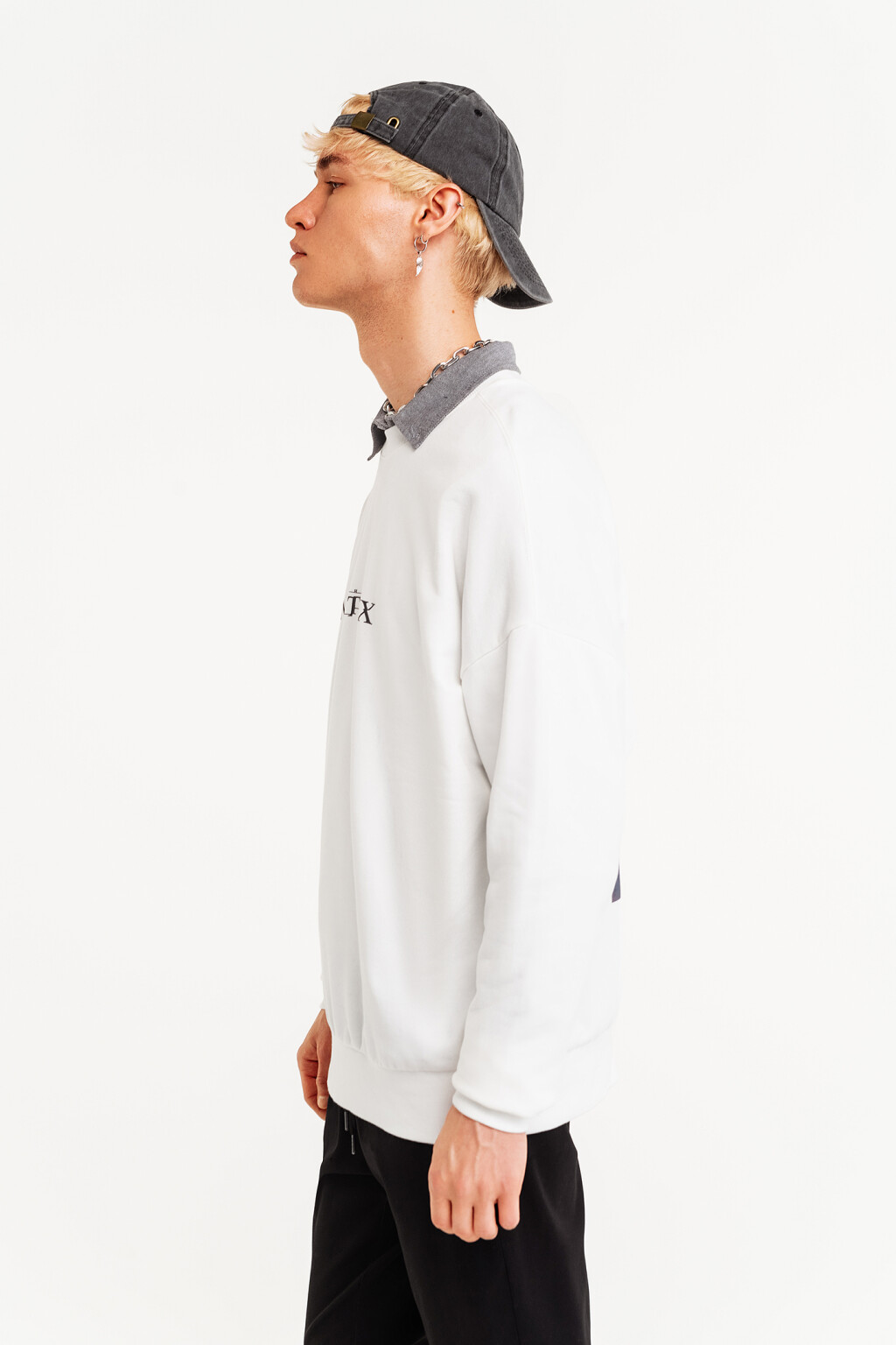 джемпер мужской - цвет белый - 3