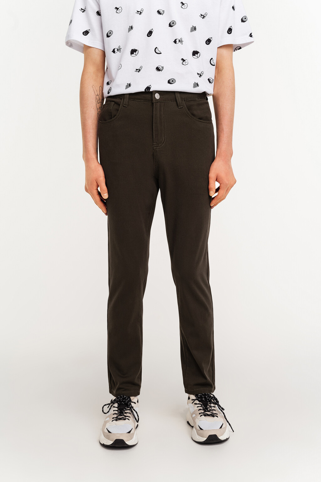 брюки мужские - цвет зеленый - 2