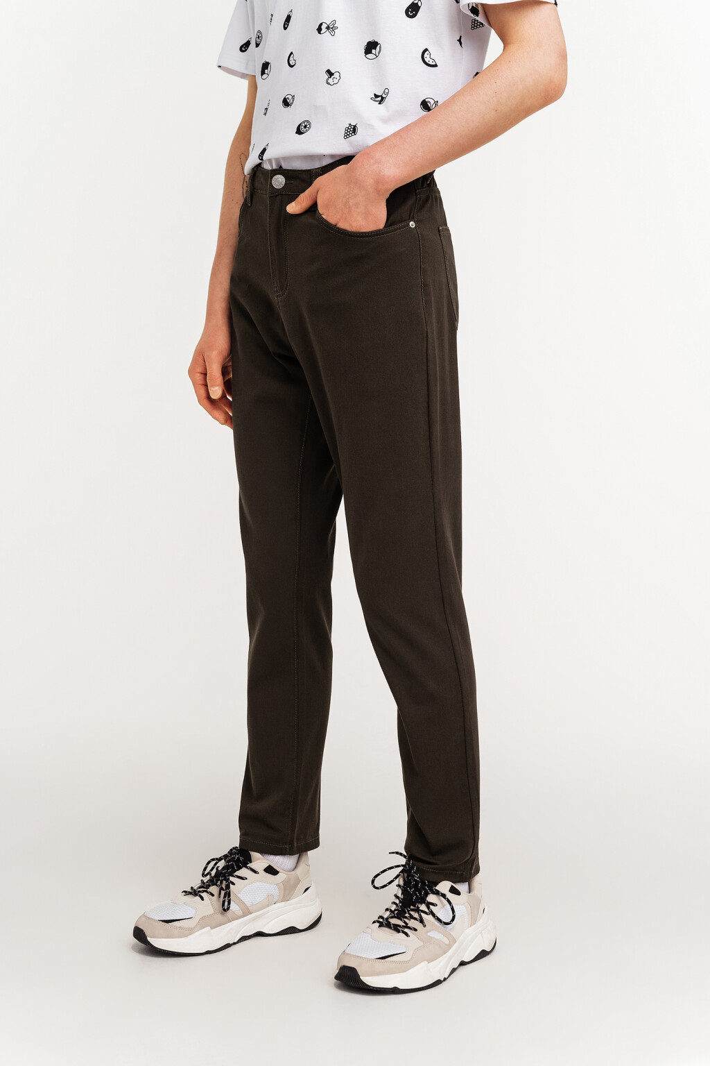 брюки мужские - цвет зеленый - 3