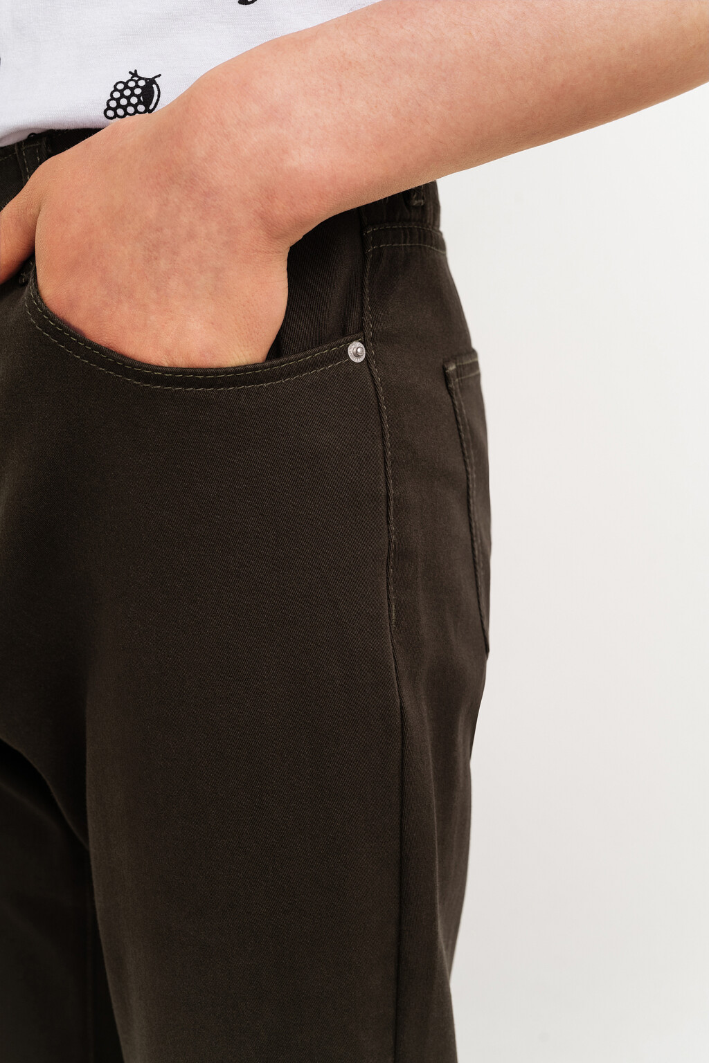 брюки мужские - цвет зеленый - 5