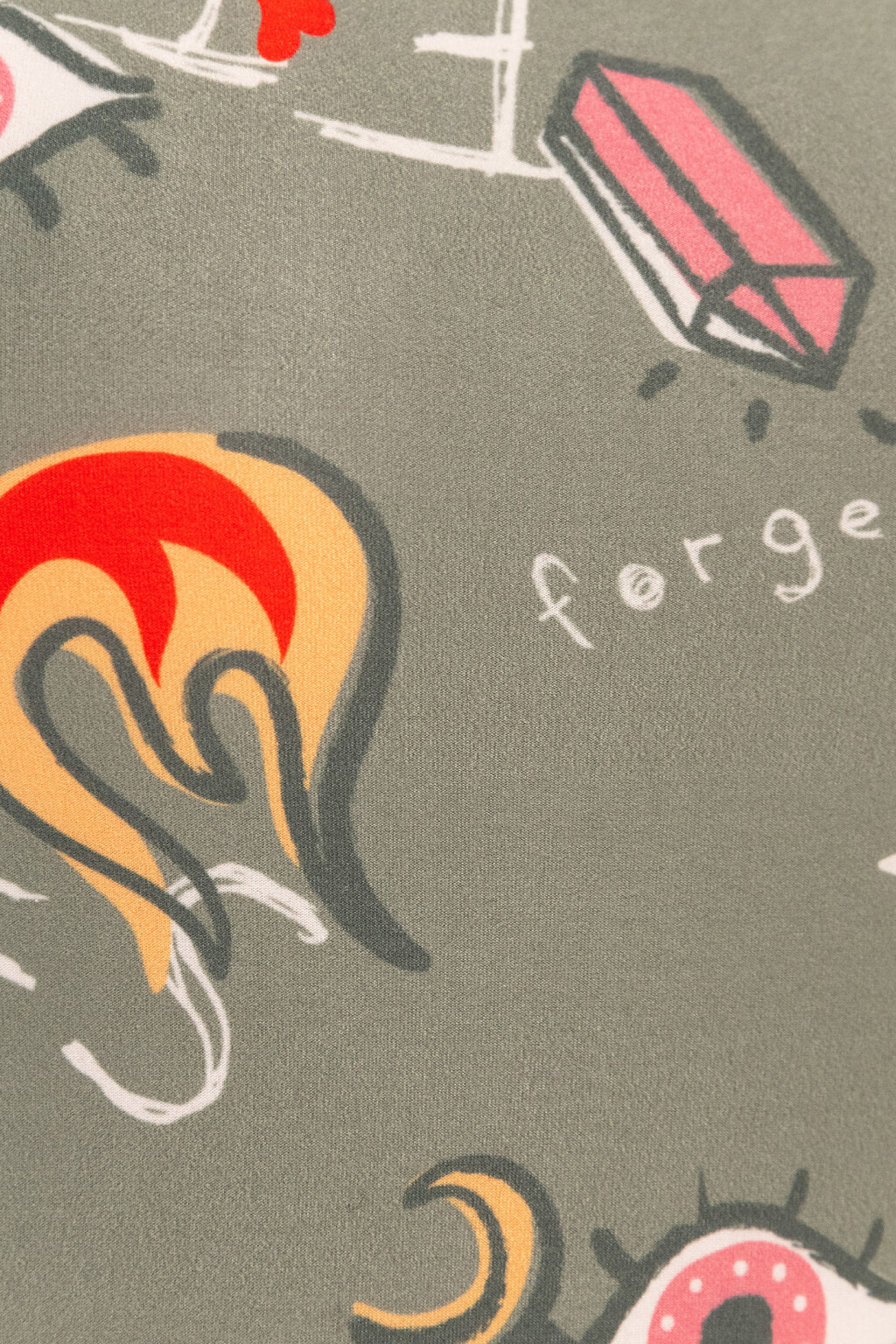 Лонгслив-боди с принтом - цвет зеленый - 7