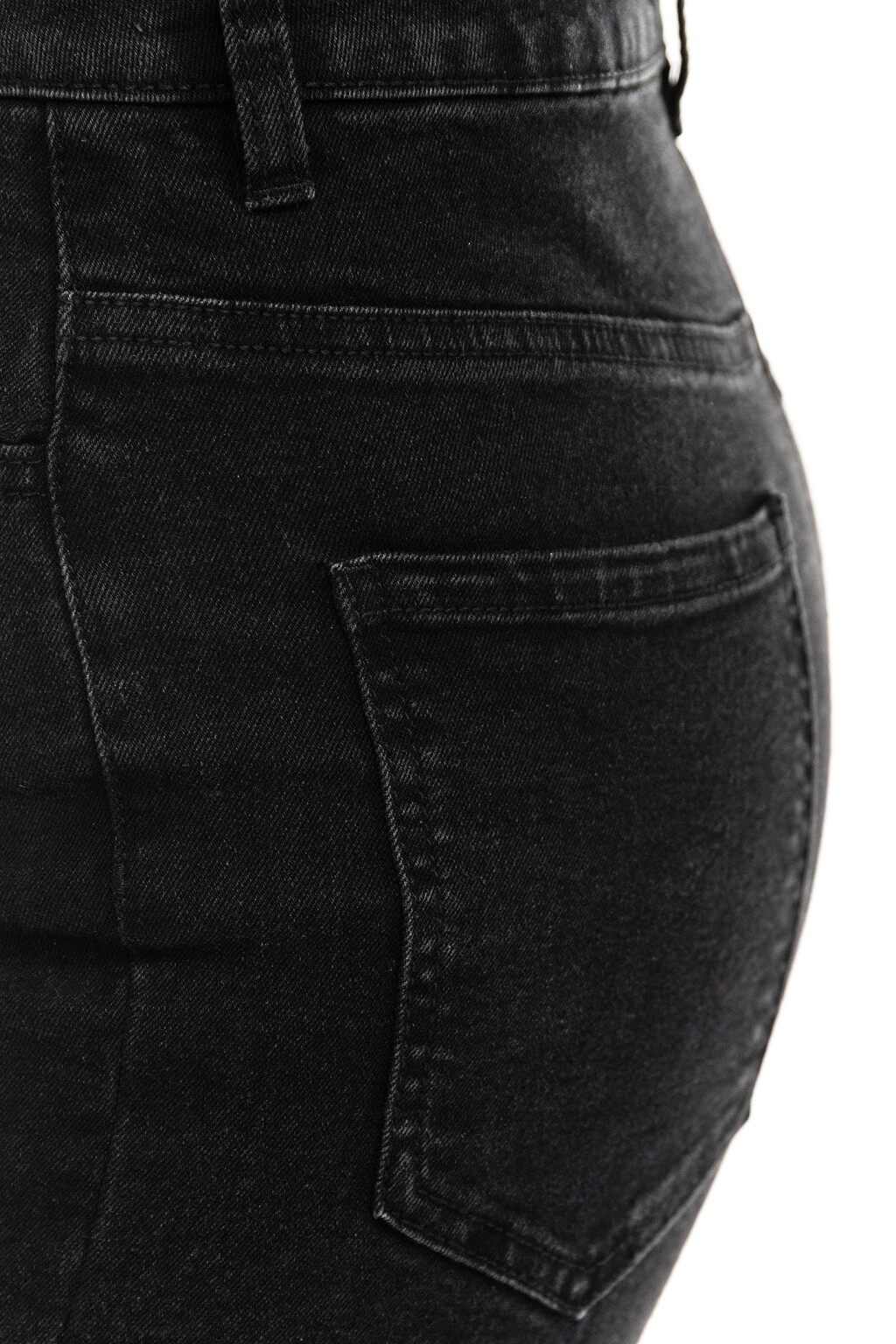 Джинсы skinny с высокой посадкой - цвет черный - 3
