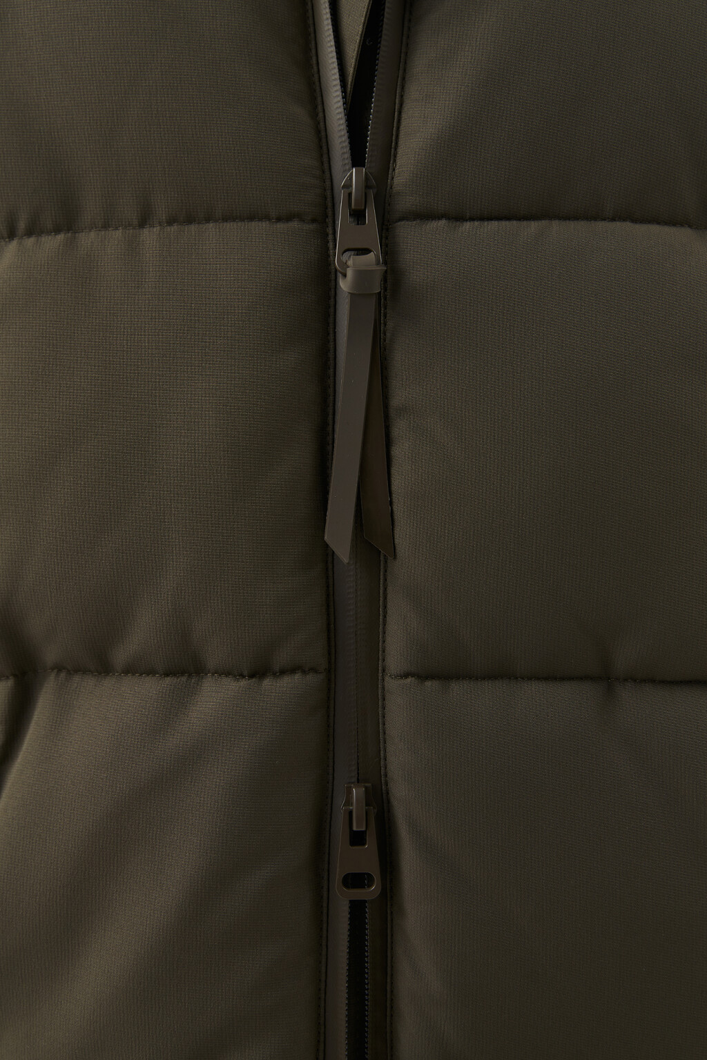 Пальто стеганое утепленное oversize - цвет зеленый - 6