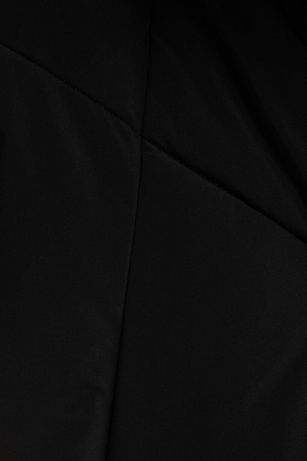 Куртка стеганая удлиненная с капюшоном - цвет черный - 4