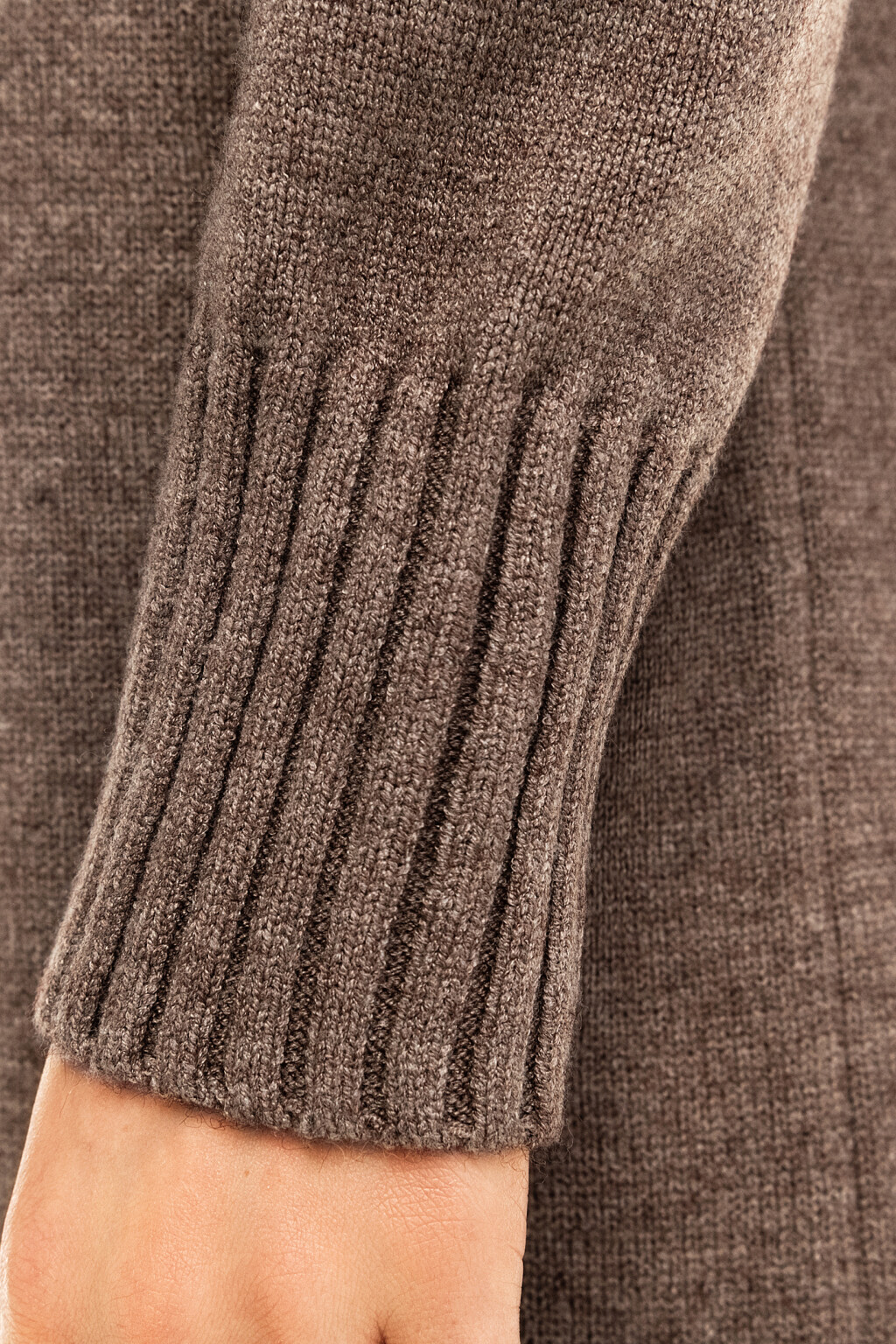 Платье-свитер миди - цвет бежевый - 5