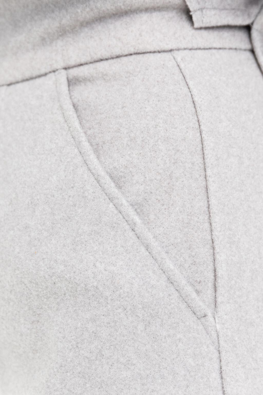 Брюки-бананы из фетра - цвет серый - 5