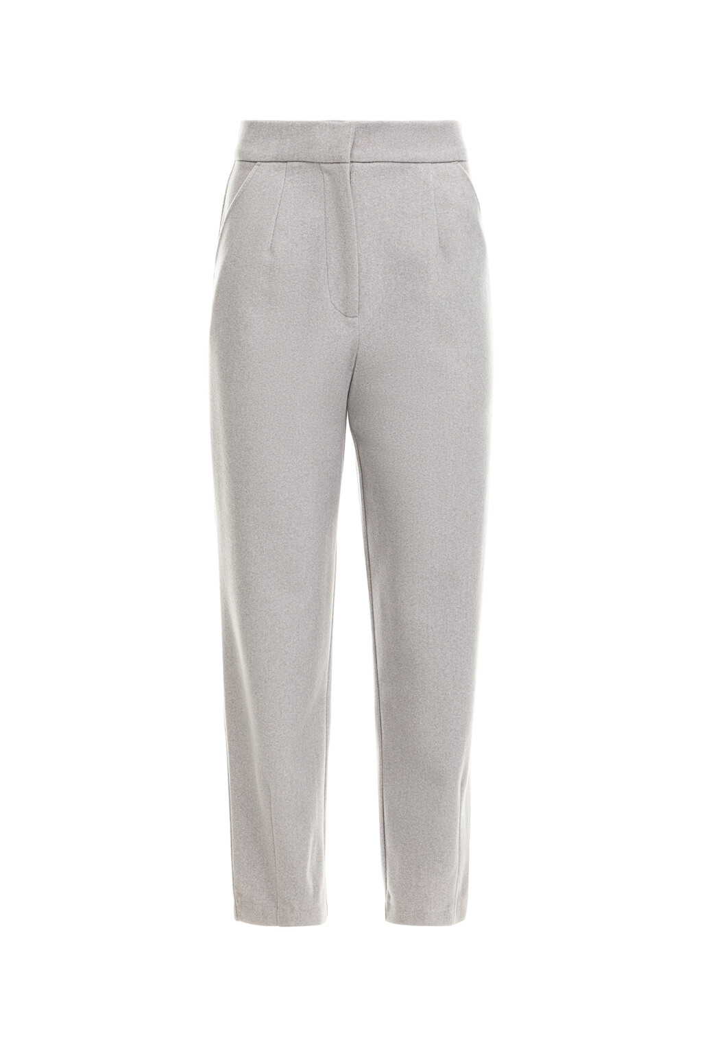 Брюки-бананы из фетра - цвет серый - 6