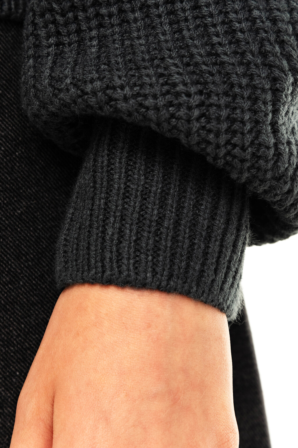 Свитер oversize с объемными рукавами - цвет серый - 7