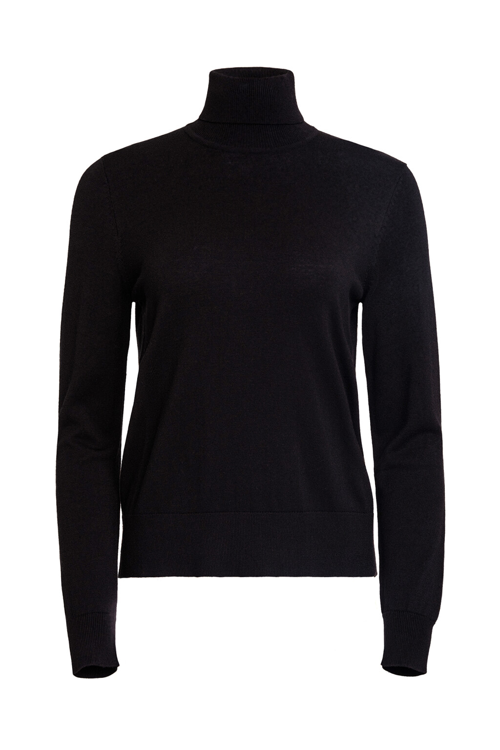 Водолазка трикотажная oversize - цвет черный - 7