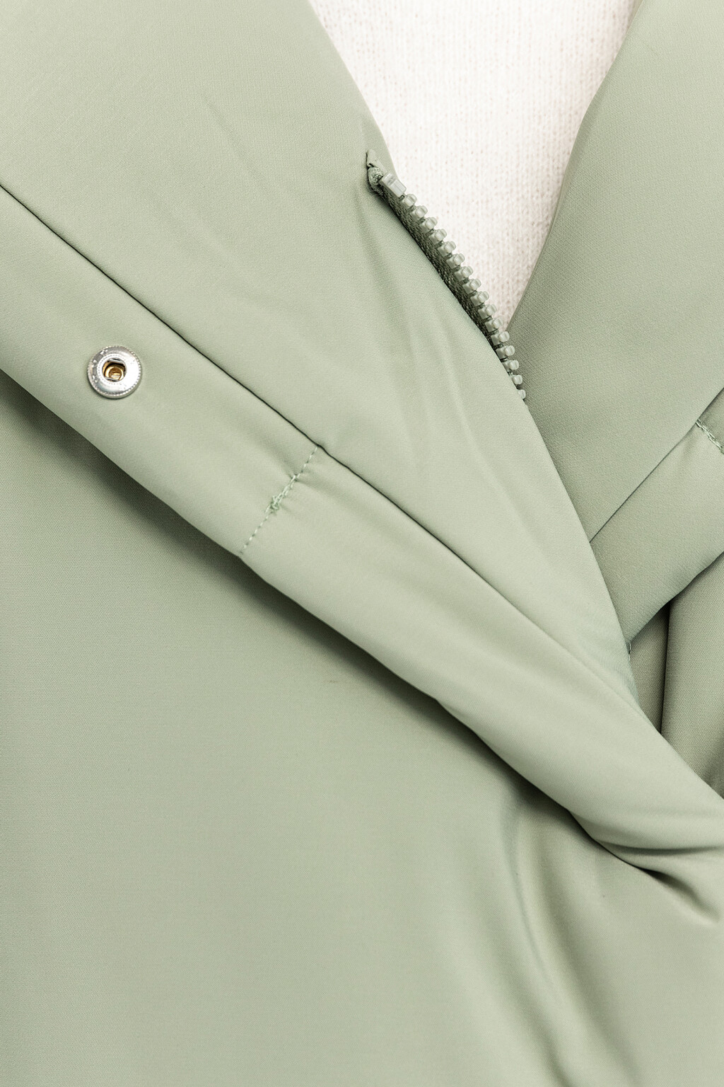 Жилет вязаный с v-образным вырезом - цвет серый - 4