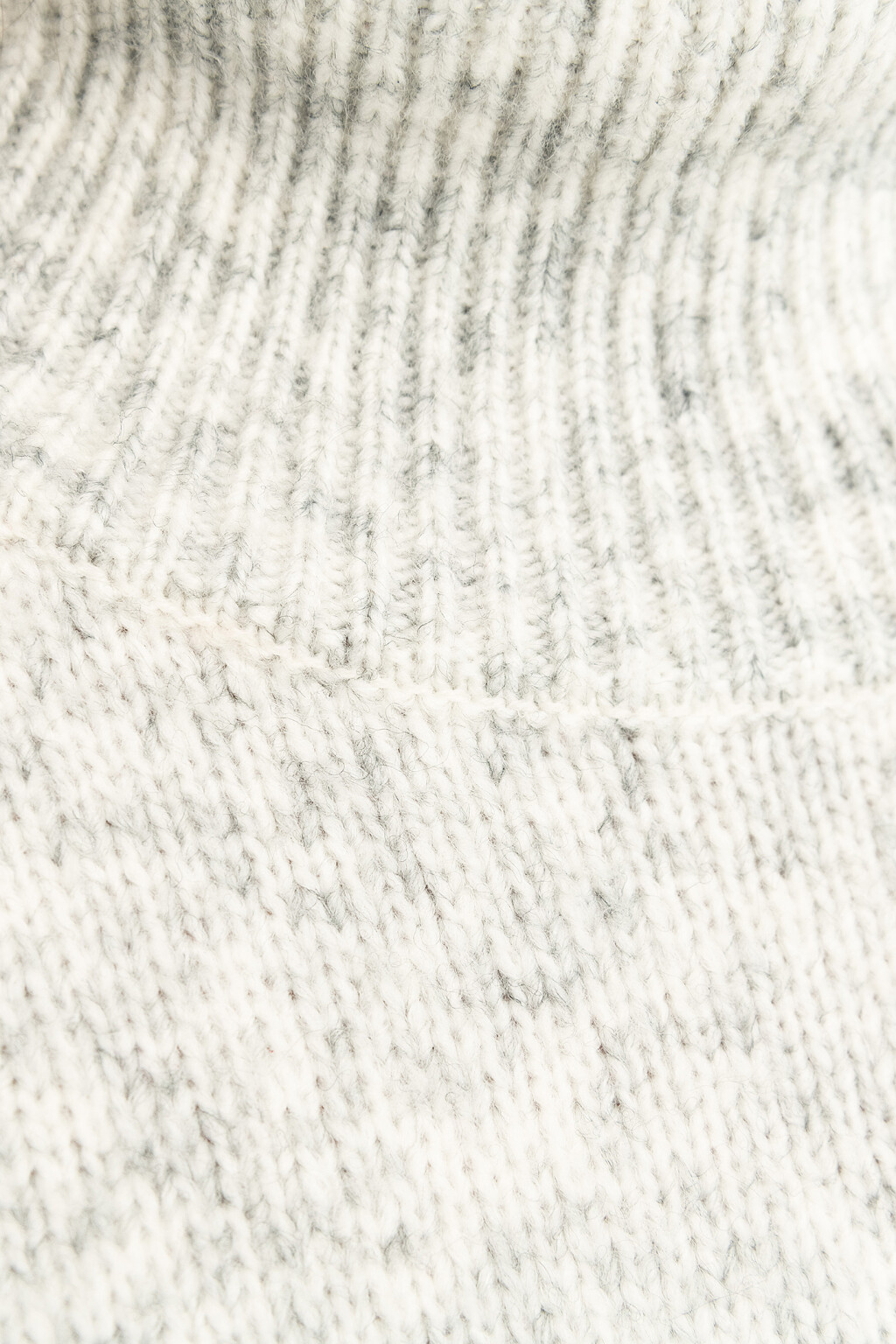 Свитер вязаный с принтом - цвет серый - 8