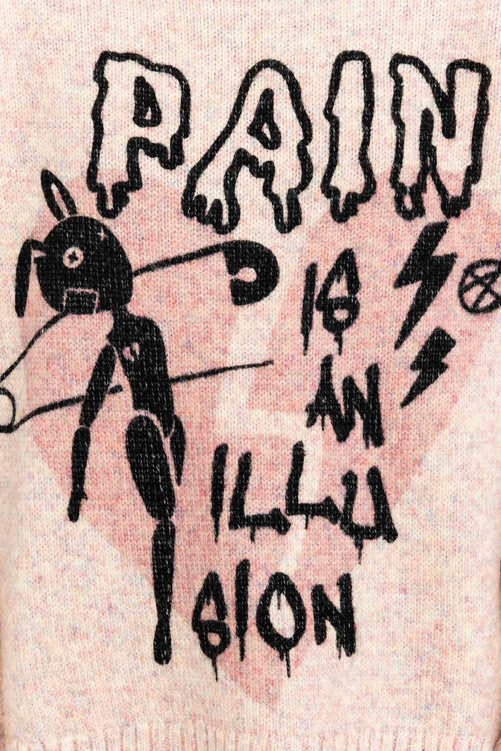 Свитер вязаный с принтом - цвет мультиколор - 7