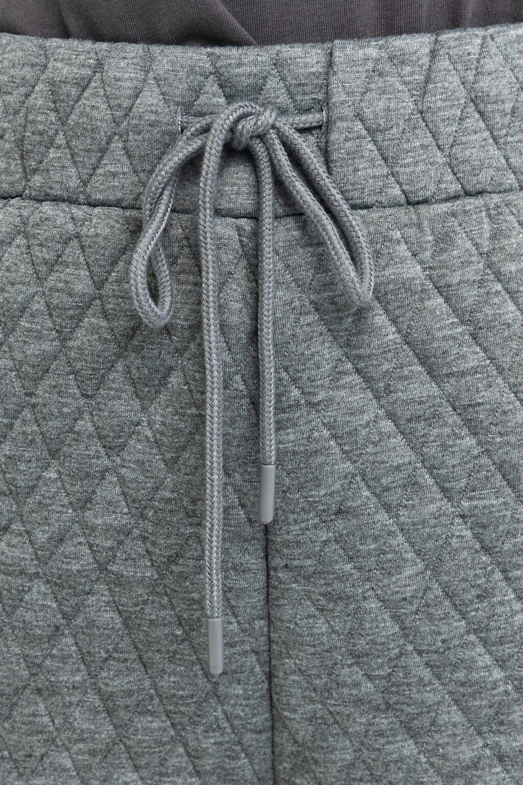 Брюки-джоггеры утепленные стеганые - цвет серый - 5