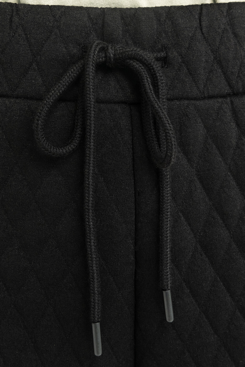 Брюки-джоггеры утепленные стеганые - цвет черный - 5