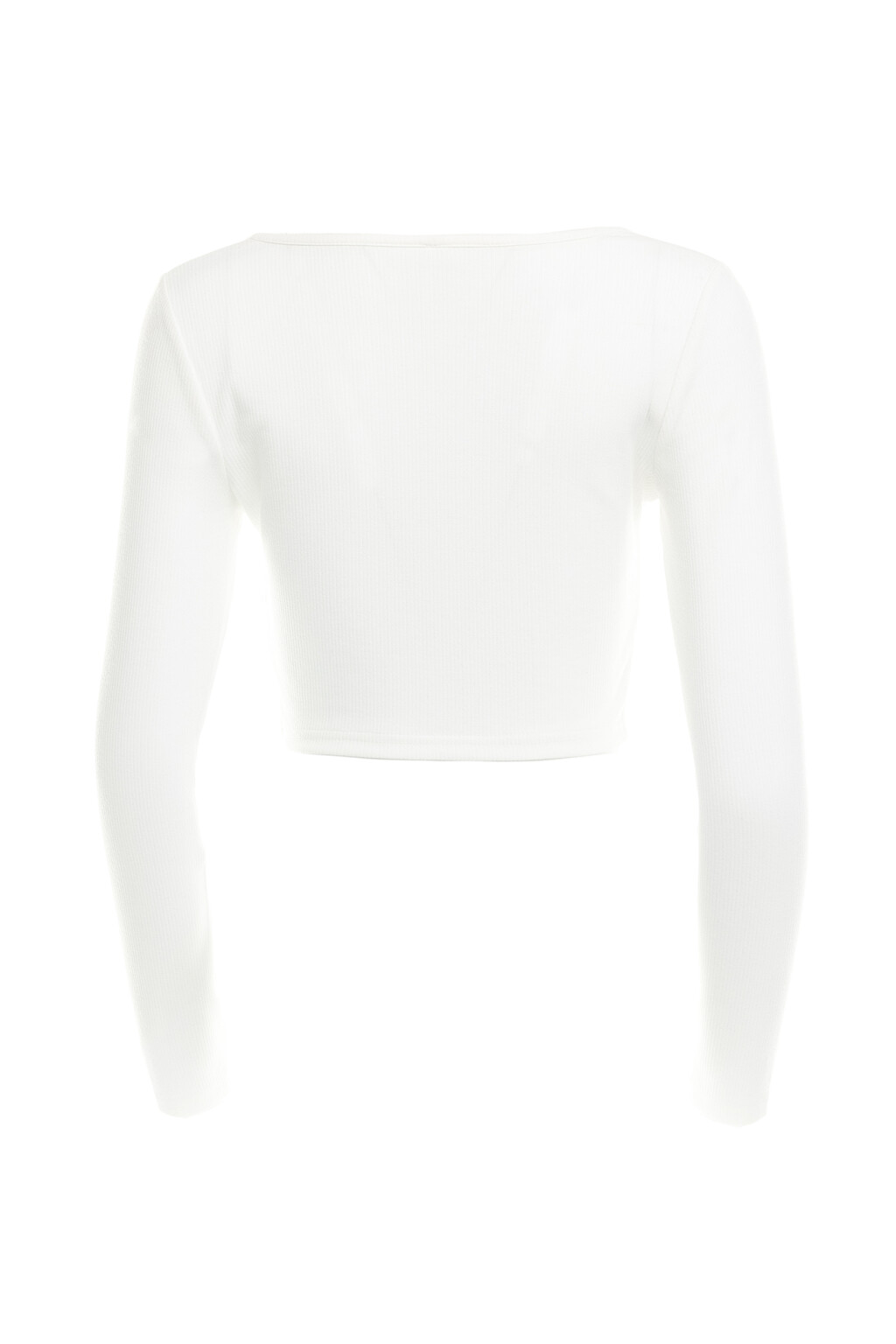 Джемпер укороченный с застежкой на крючки - цвет белый - 8