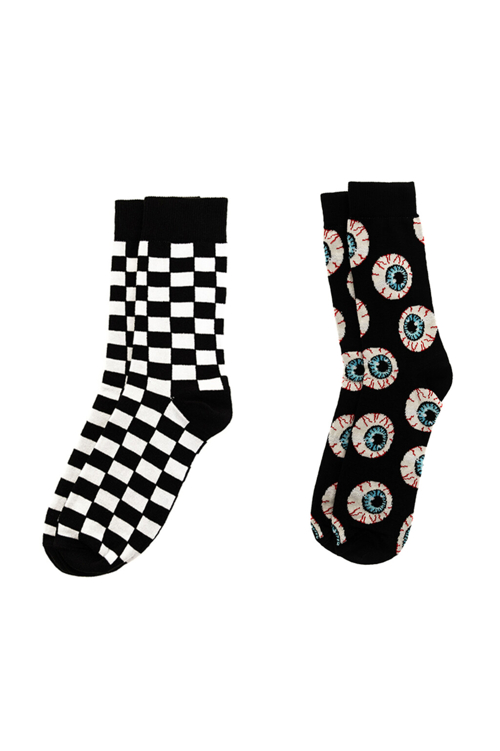 Набор носков с принтом хэллоуин (2 пары) - цвет белый - 1