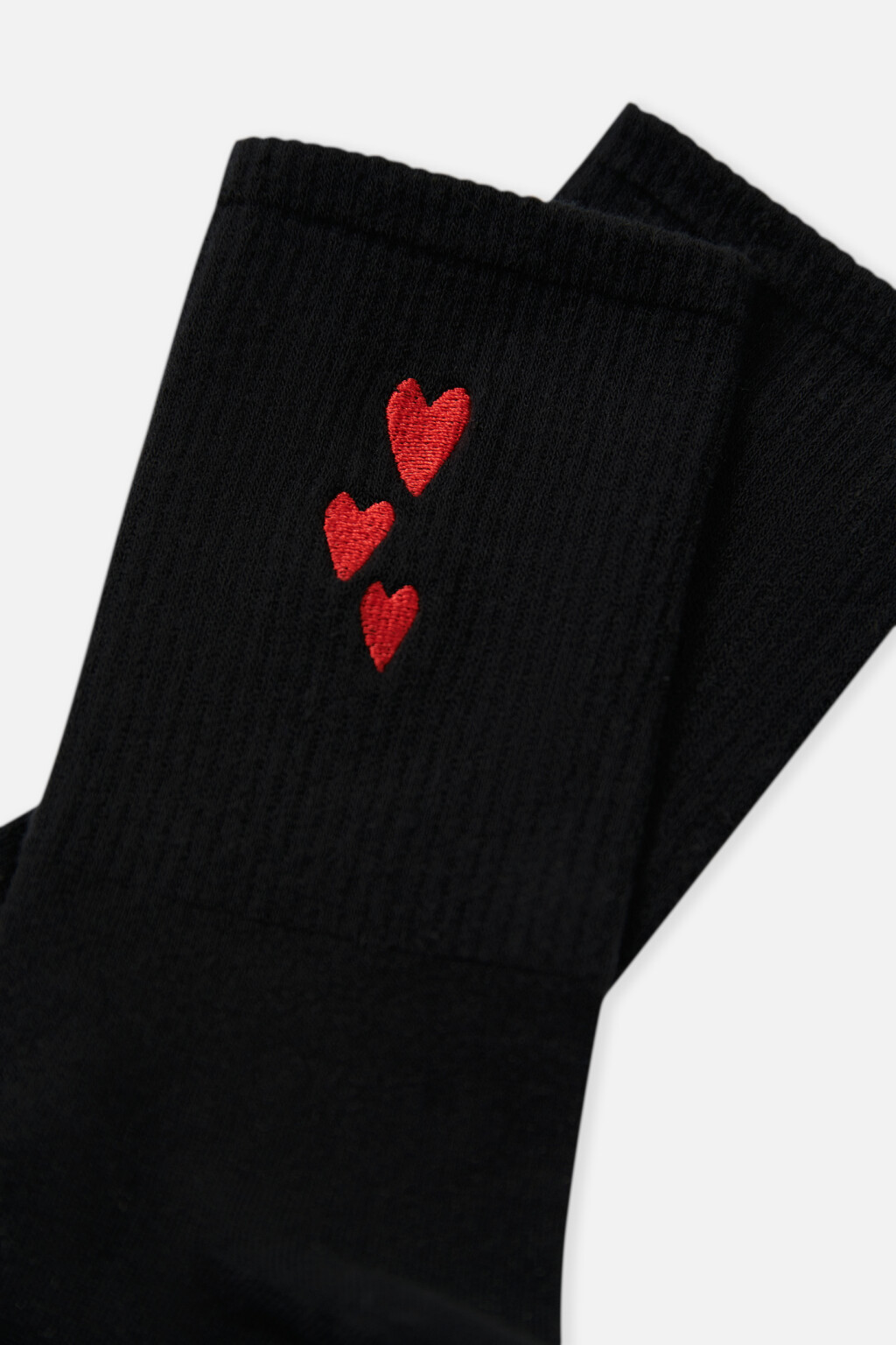 Набор хлопковых носков с вышивкой (3 пары) - цвет мультиколор - 3