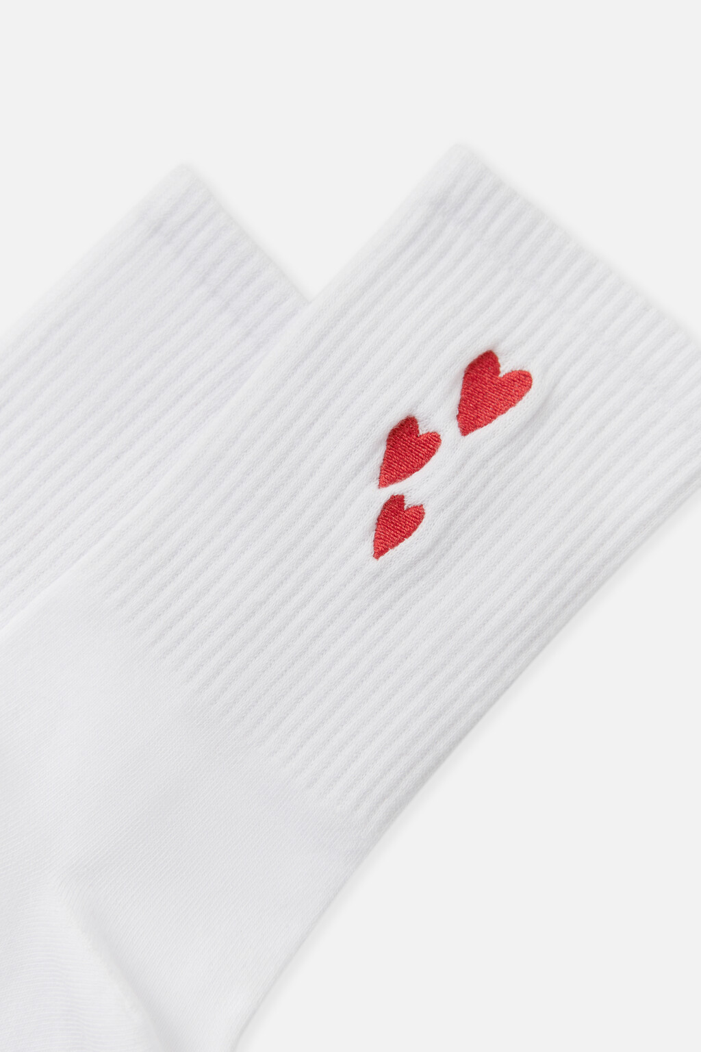 Набор хлопковых носков с вышивкой (3 пары) - цвет мультиколор - 4