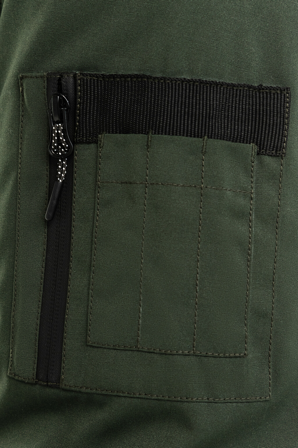 Пальто утепленное с капюшоном - цвет зеленый - 7