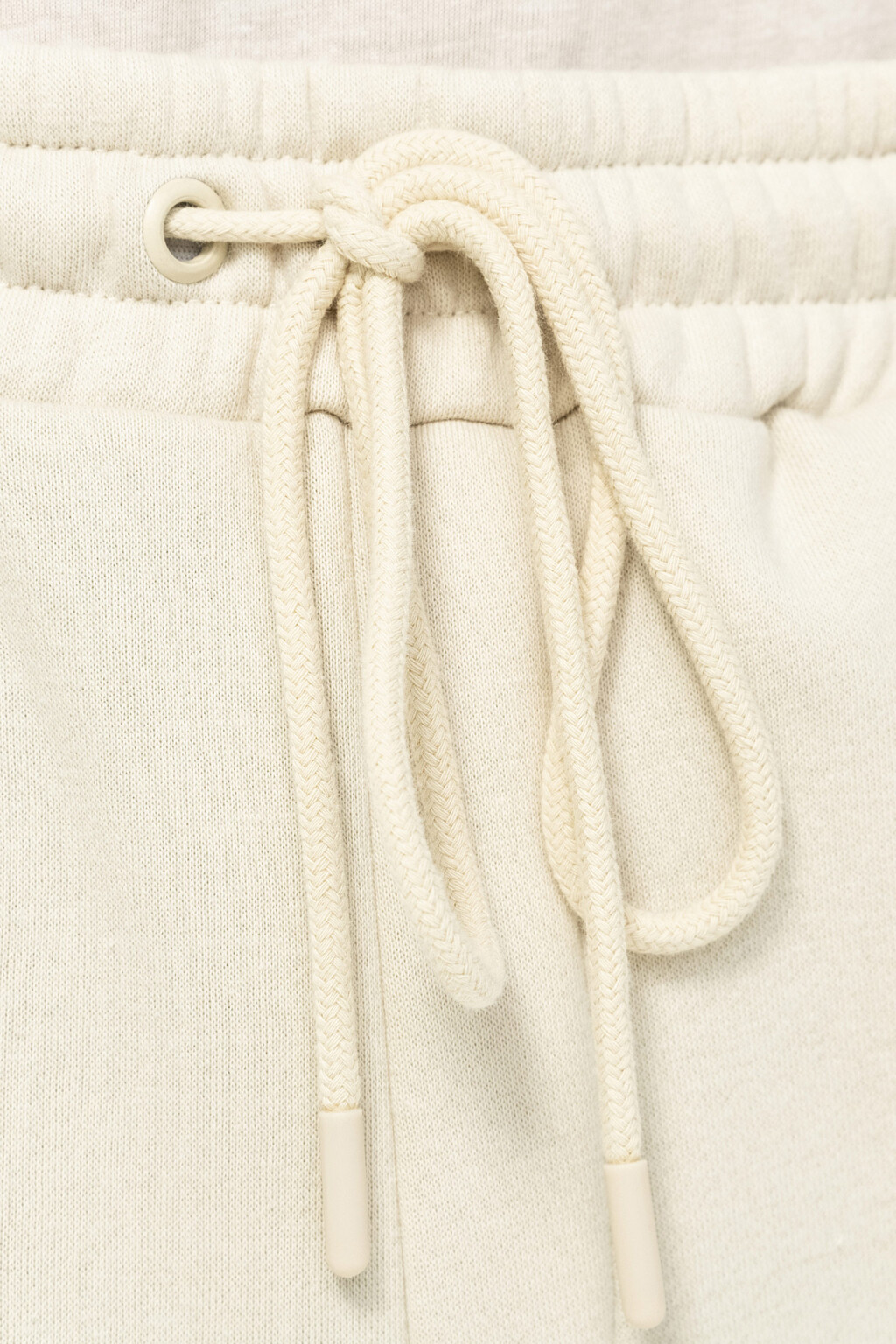 Брюки-джоггеры хлопковые - цвет белый - 5